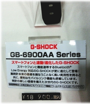 G-SHOCK　6900AA商品札
